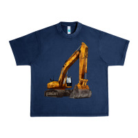 Navy excavator Urban Heavy Tee - LillyAllenDesigns