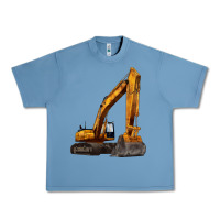Pebble Blue excavator Urban Heavy Tee - LillyAllenDesigns