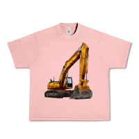 Salmon excavator Urban Heavy Tee - LillyAllenDesigns