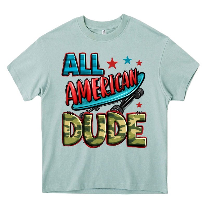 All American Dude Heavy Core Tee by Zillion Design Studio | Teevron