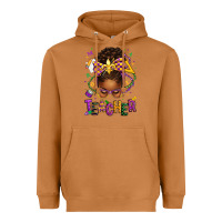 Meerkat mardi gras teacher afro messy bun Heavyweight Hoodie - texasbilliewilder