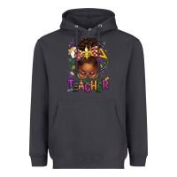Smoke mardi gras teacher afro messy bun Heavyweight Hoodie - texasbilliewilder