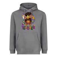 Storm mardi gras teacher afro messy bun Heavyweight Hoodie - texasbilliewilder