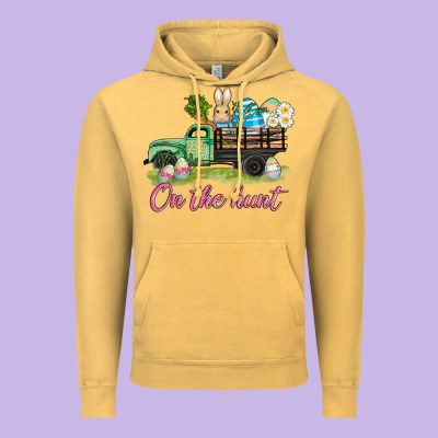 Easter On The Hunt Vintage Hoodie Designed By Adodesignshop