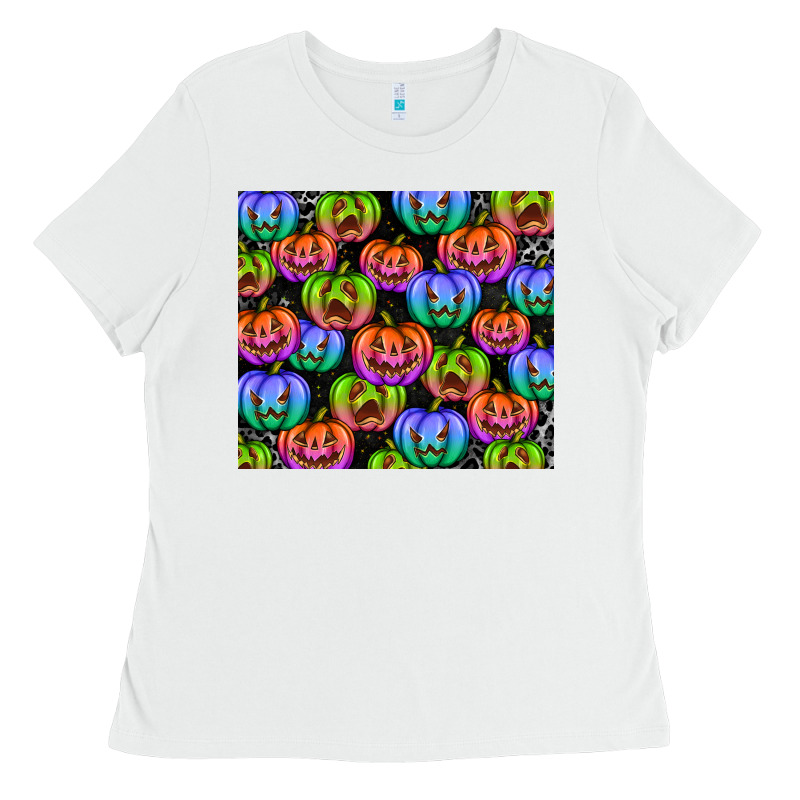 Halloween Pumpkins Ladies Tee by texasbilliewilder | Teevron