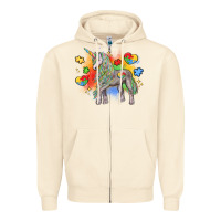 Sandshell autism unicorn Zipper Hoodie - LillyAllenDesigns