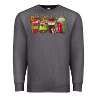Charcoal Heather Mexico Coffee Cups Premium Sweatshirt - texasbilliewilder