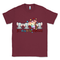 Burgundy it's okay to be different Classic Tee - MaliasSmallBusiness