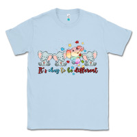 Dusty Blue it's okay to be different Classic Tee - MaliasSmallBusiness