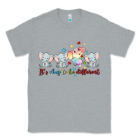 Heather Grey it's okay to be different Classic Tee - MaliasSmallBusiness