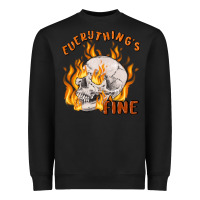 Black everything's fine Heavyweight Sweatshirt - MaliasSmallBusiness