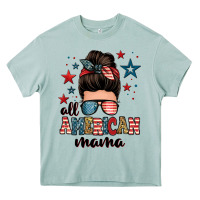 Arona all american mama messy bun Heavy Core Tee - Zillion Design Studio