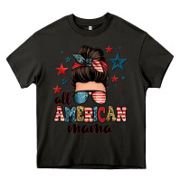 Asphalt all american mama messy bun Heavy Core Tee - Zillion Design Studio