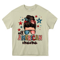 Mossy all american mama messy bun Heavy Core Tee - Zillion Design Studio