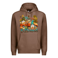 Chestnut Fall Thankful and blessed Premium Hoodie - NancyCooperArtShop