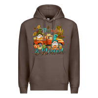 Coffee Fall Thankful and blessed Premium Hoodie - NancyCooperArtShop