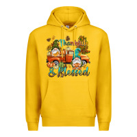 Lemon Fall Thankful and blessed Premium Hoodie - NancyCooperArtShop