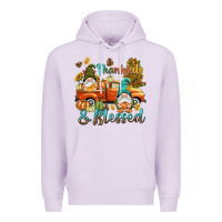Lilac Fall Thankful and blessed Premium Hoodie - NancyCooperArtShop