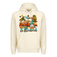 Sandshell Fall Thankful and blessed Premium Hoodie - NancyCooperArtShop