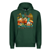Sports Green Fall Thankful and blessed Premium Hoodie - NancyCooperArtShop