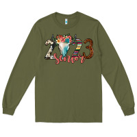 Army Green 2023 senior bull skull Long Sleeve Tee - JahusDesignShop
