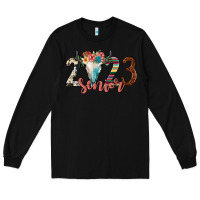 Black 2023 senior bull skull Long Sleeve Tee - JahusDesignShop