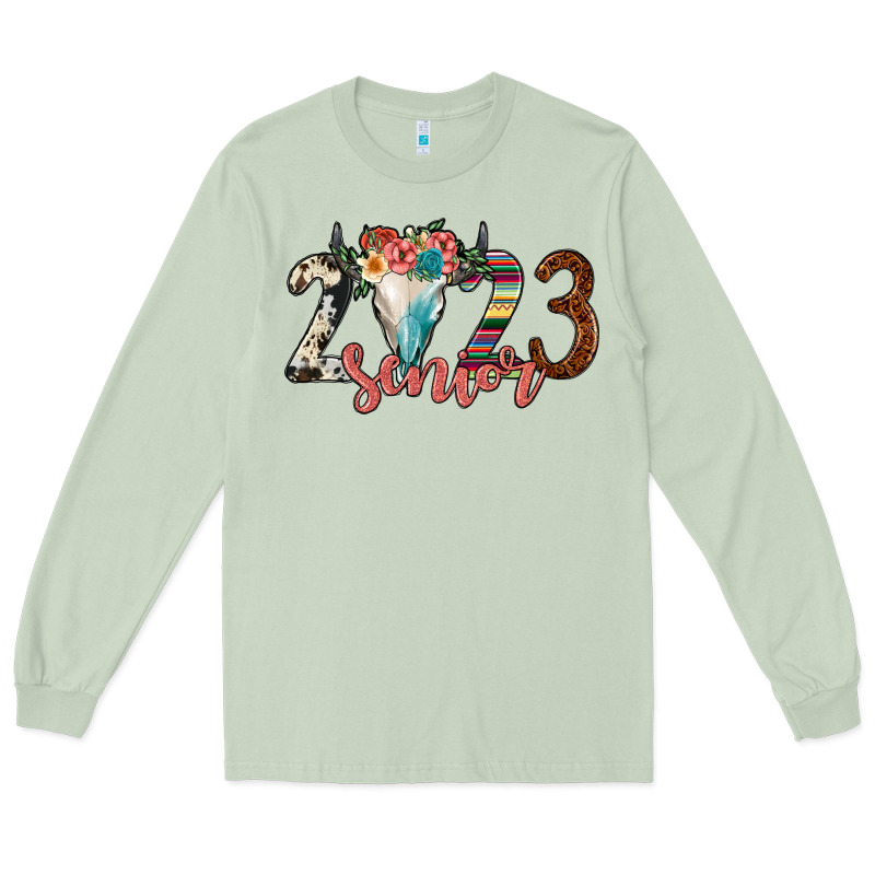 2023 Senior Bull Skull Long Sleeve Tee by JahusDesignShop | Teevron