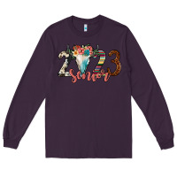 Plum 2023 senior bull skull Long Sleeve Tee - JahusDesignShop