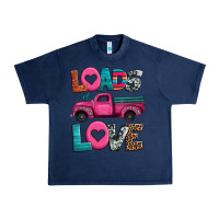 Navy loads of love valentine's day truck Urban Heavy Tee - Jasminsmagicworld