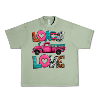 Oil Green loads of love valentine's day truck Urban Heavy Tee - Jasminsmagicworld