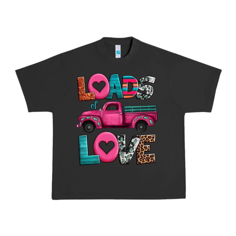 Loads Of Love Valentine's Day Truck Urban Heavy Tee by Jasminsmagicworld | Teevron