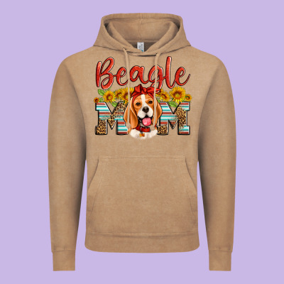 Beagle Mom Vintage Hoodie Designed By Artiststas