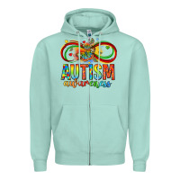 Seafoam autism awareness butterfly infinity symbol Zipper Hoodie - LillyAllenDesigns