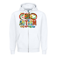 White autism awareness butterfly infinity symbol Zipper Hoodie - LillyAllenDesigns