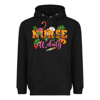 Black Nurse off duty Heavyweight Hoodie - NancyCooperArtShop