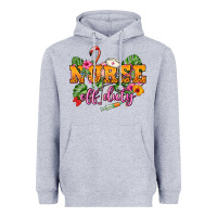 Heather Grey Nurse off duty Heavyweight Hoodie - NancyCooperArtShop