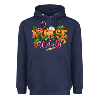 Navy Nurse off duty Heavyweight Hoodie - NancyCooperArtShop