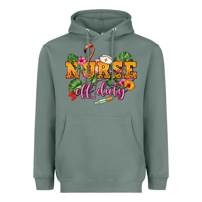 Nurse Off Duty Heavyweight Hoodie by NancyCooperArtShop | Teevron