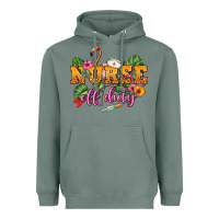 Sage Nurse off duty Heavyweight Hoodie - NancyCooperArtShop