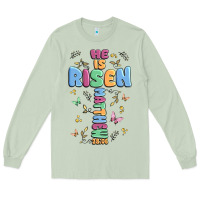 Matcha he is risen cross Long Sleeve Tee - MaliasSmallBusiness