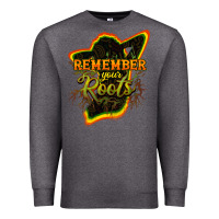Charcoal Heather remember your roots Premium Sweatshirt - NancyCooperArtShop