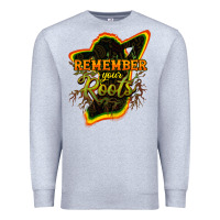 Heather Grey remember your roots Premium Sweatshirt - NancyCooperArtShop