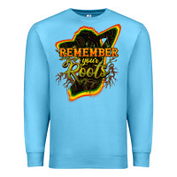 Ocean Blue remember your roots Premium Sweatshirt - NancyCooperArtShop