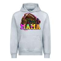 Heather Grey football mama Urban Hoodie - OliviaCreatesArt