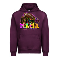 Mauve Wine football mama Urban Hoodie - OliviaCreatesArt