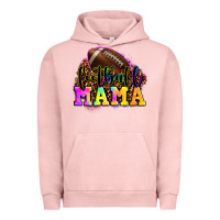 Pigment Salmon football mama Urban Hoodie - OliviaCreatesArt