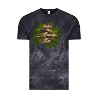 Cloud Black camouflage glitter patch Vintage Tee - AdoDesignShop
