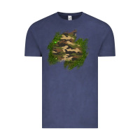 Vintage Denim camouflage glitter patch Vintage Tee - AdoDesignShop