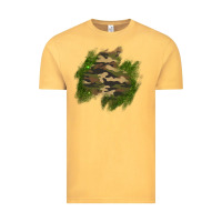 Vintage Mustard camouflage glitter patch Vintage Tee - AdoDesignShop