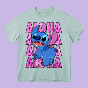 Aloha Stitch Heavy Core Tee Designed By Zillion Design Studio